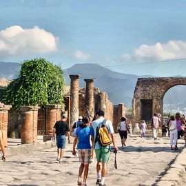 Pompei e Vesuvio: Smart Tour da Napoli con biglietti