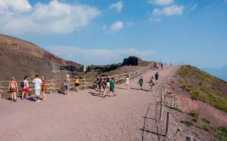 Da Ercolano: Biglietto d'ingresso al Parco del Vesuvio e autobus andata e ritorno