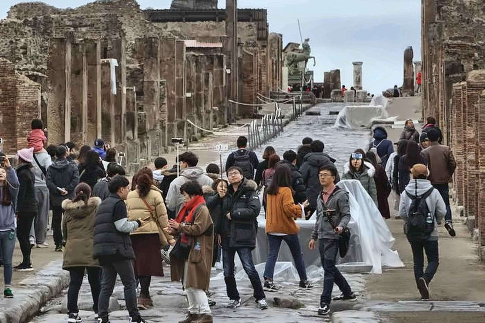 Da Napoli: Pompei e Vesuvio con lezione di pizza