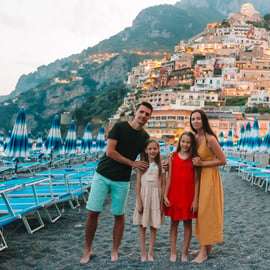 Servizio fotografico a Positano sulla spiaggia di Marina Grande