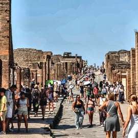 Da Napoli: Pompei e Vesuvio con lezione di pizza