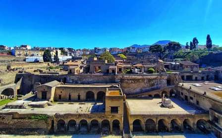 Ercolano con una guida archeologica e un biglietto