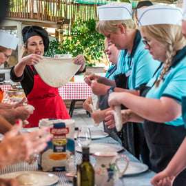 Sorrento: lezione di preparazione della pizza