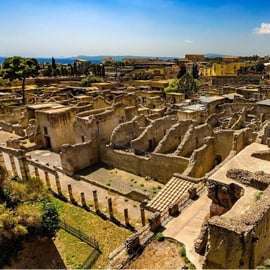 Ercolano con una guida archeologica e un biglietto