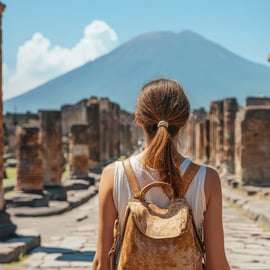 Biglietto Pompei con audioguida e mappa del sito