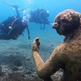 Immersione nel parco sommerso di Baia per chi inizia