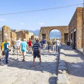 Biglietto Pompei con audioguida e mappa del sito