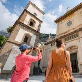 Tour di Positano, Amalfi e Ravello da Sorrento in minibus