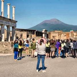 Da Napoli: Pompei e Vesuvio con lezione di pizza