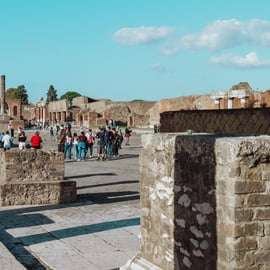 Tour di Pompei e Vesuvio da Sorrento in un giorno con minibus