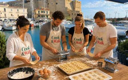 Corso di cucina a Napoli: pasta fresca e tiramisù sul mare