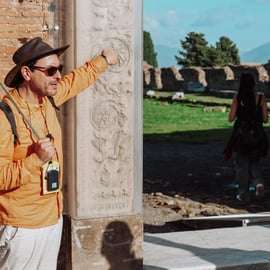 Tour di Pompei e Vesuvio da Sorrento in un giorno con minibus