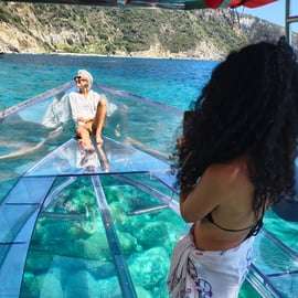 Tour in barca trasparente a Ischia con sosta alla Grotta Verde